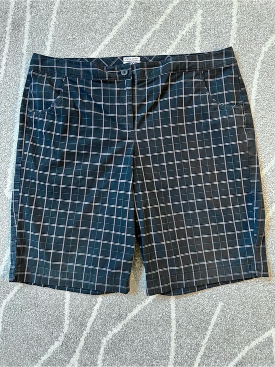 Izod Pants - Izod Black Plaid Bermuda Golf Shorts